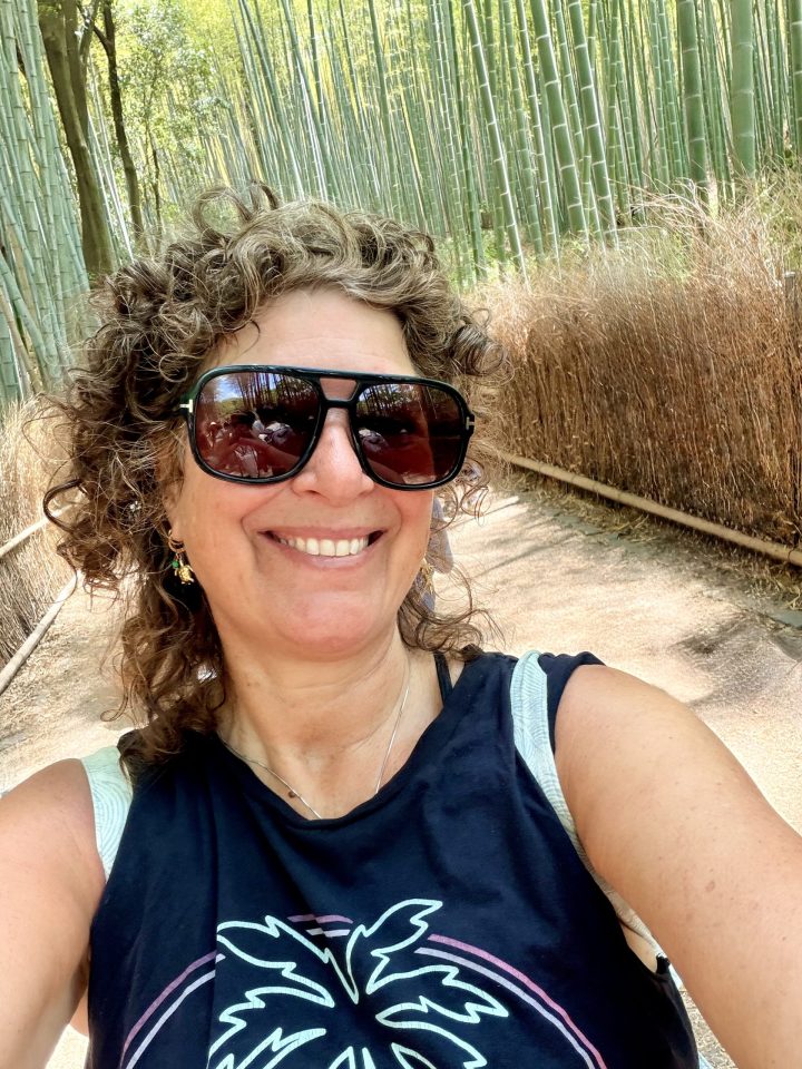 Selfie in Arashiyama Kyoto Japan