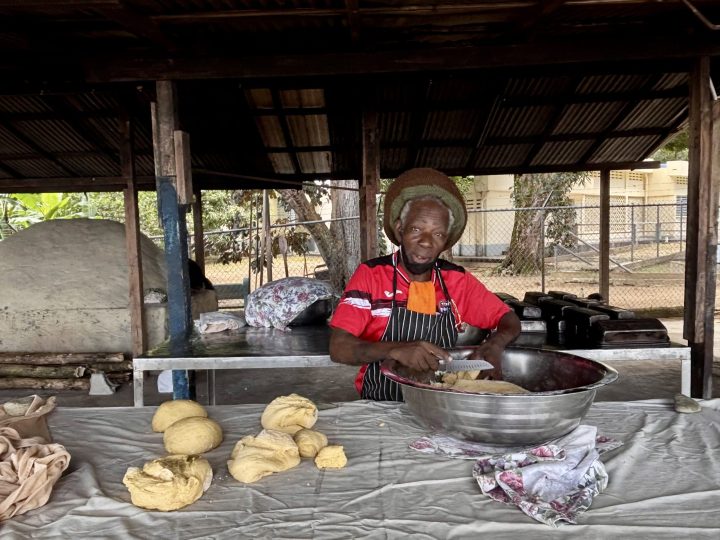 Fresh bread in Castara village Tobago