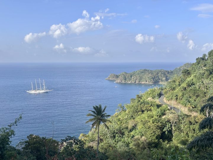 Castara Bay from Above Tobago Castara Bay from above in Tobago