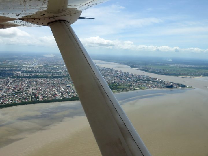 Departing Georgetown by small plane for Kaieteur Falls in Guyana