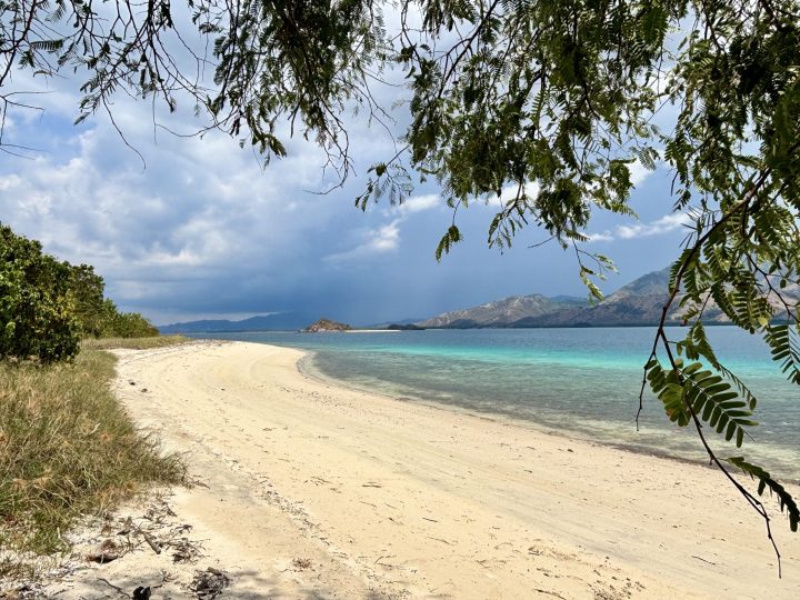 Empty white beach in the Riung 17 Islands Marine Park