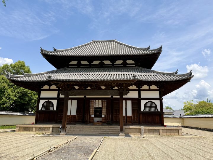 First temple view in Nara Park, Japan