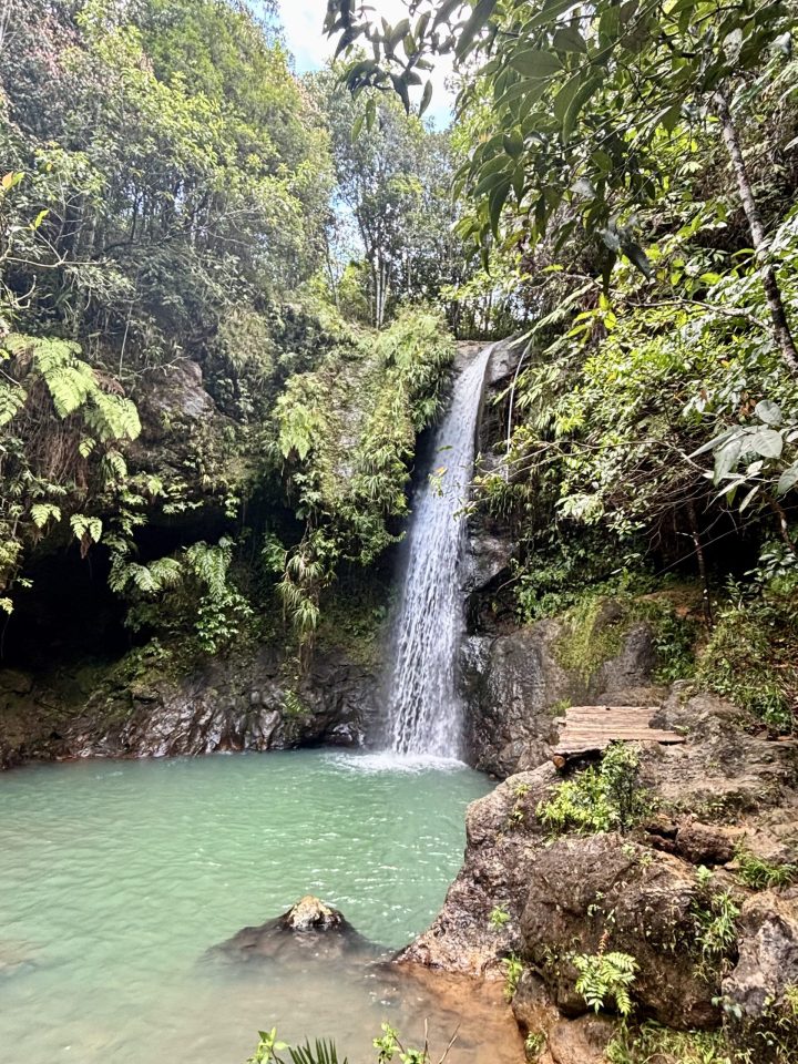 First waterfall at Cunca Plias near Labuan Bajo in Flores