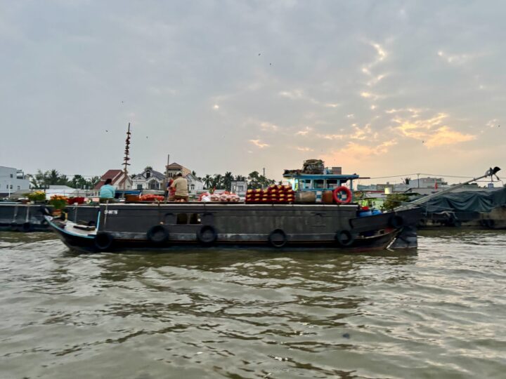 Floating Market sunrise Mekong Delta Can Tho Travel Blog Vietnam Asia
