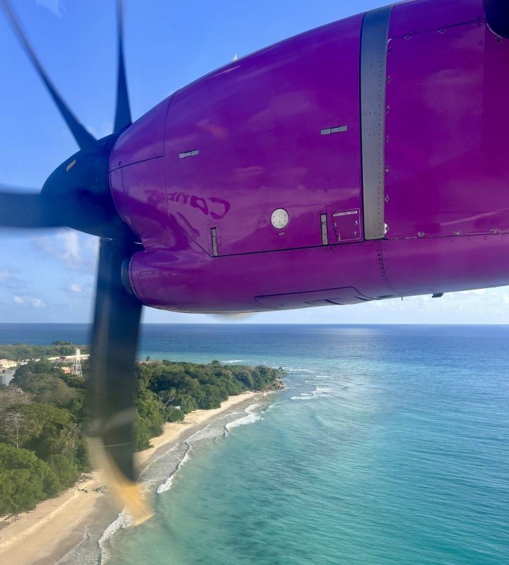 Flying to Tobago from Trinidad