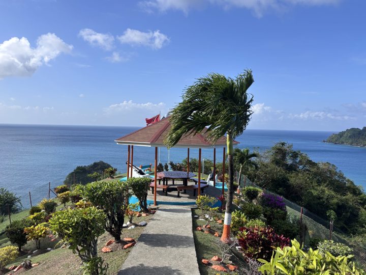 Fort Campbleton viewpoint in northern Tobago