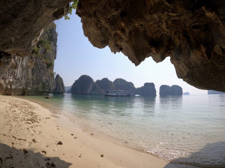 Halong Bay beach Swim Cat Ba Lan Ha Bay Halong Bay Travel Blog Vietnam