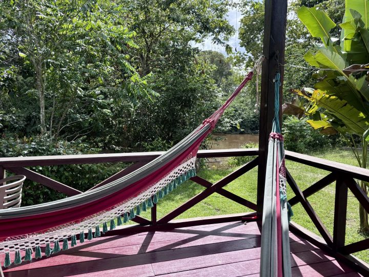 Hammock at Knini Paati lodge in Suriname
