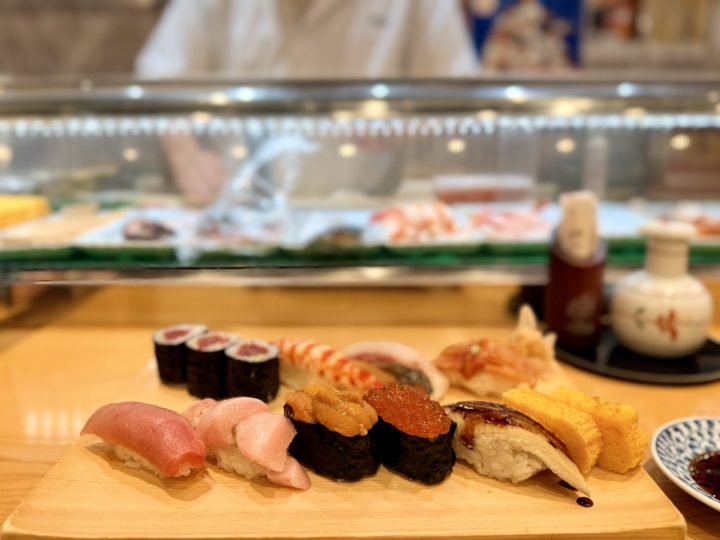 Sushi at Kintaro Sushi in Asakusa Tokyo