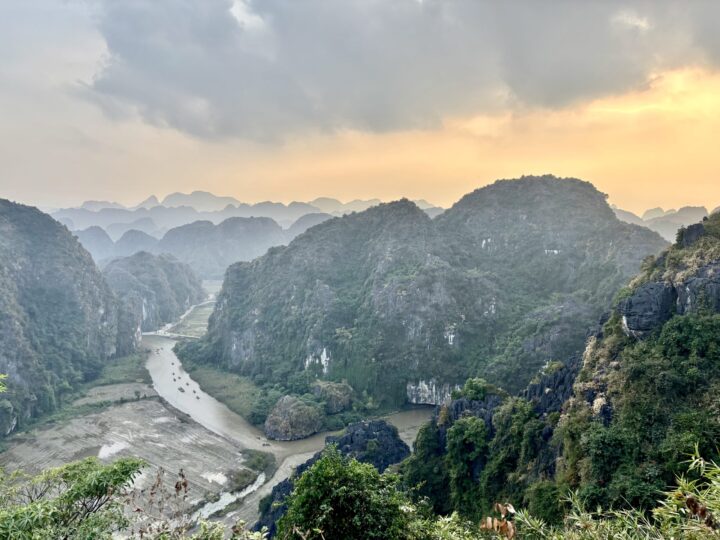 Mua Cave Climb panorama view Tam Coc Ninh Binh Travel Blog Vietnam
