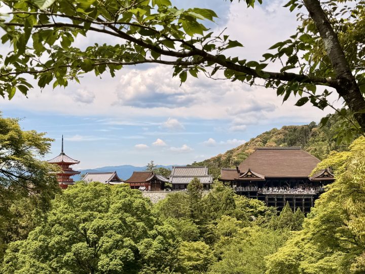 View over Kiyomizu-dera temple area in Kyoto