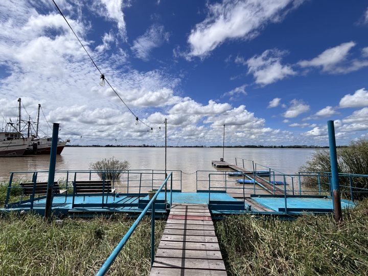 Private pier by the Suriname River at Sutopia