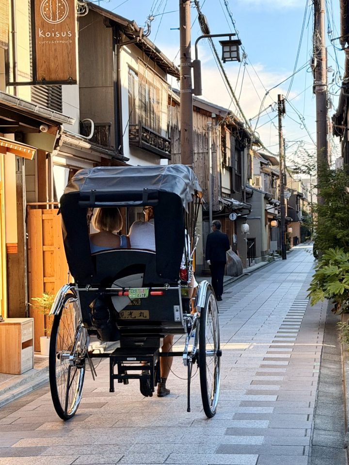 Rickshaw in the Gion area of Kyoto Japan