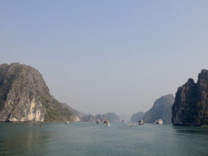 Sailing lime stone Cat Ba Lan Ha Bay Halong Bay Travel Blog Vietnam