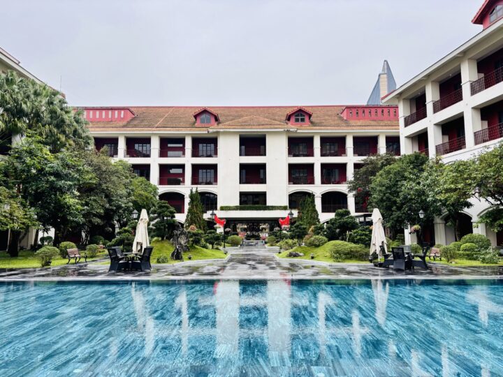 Senna Hotel Pool Travel Blog Hue Vietnam Asia