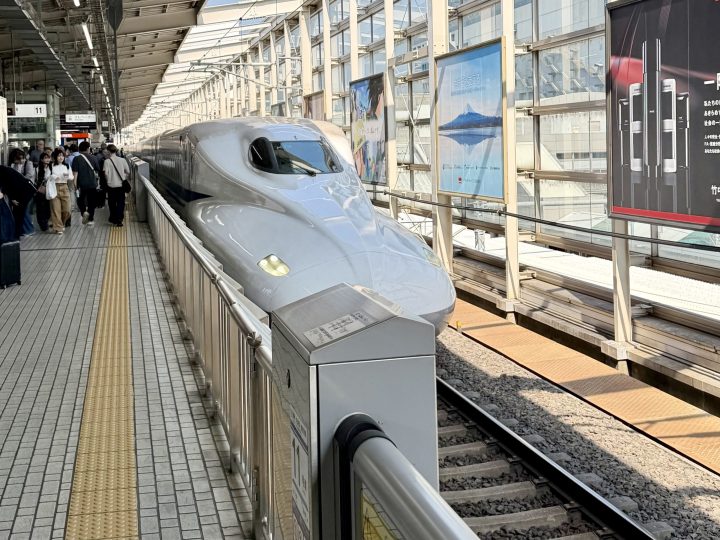 Tokaido Shinkansen train from Kyoto to Nagoya