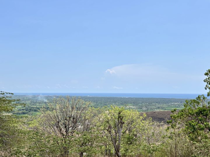 Mountain view on the road to Blue Stone Beach Flores