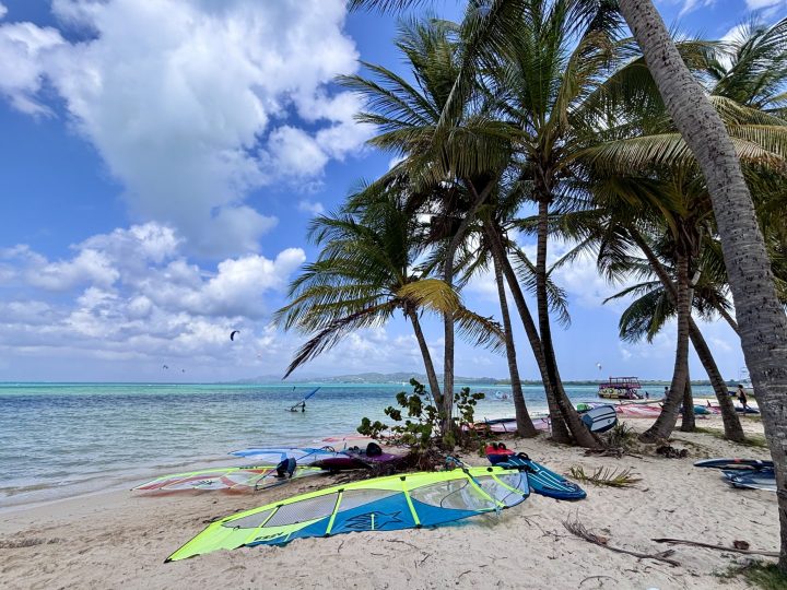 Windsurfing and kitesurfing at Pigeon Point Tobago