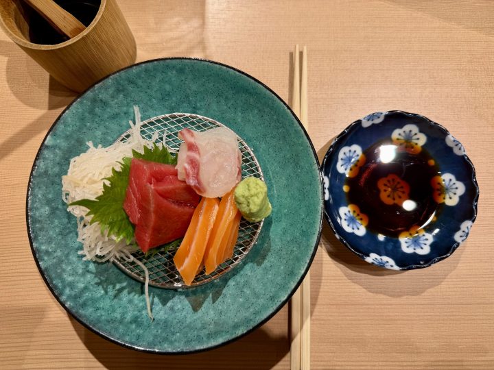 Sushi dinner at Sushi Kizaemon in Pontocho Alley Kyoto