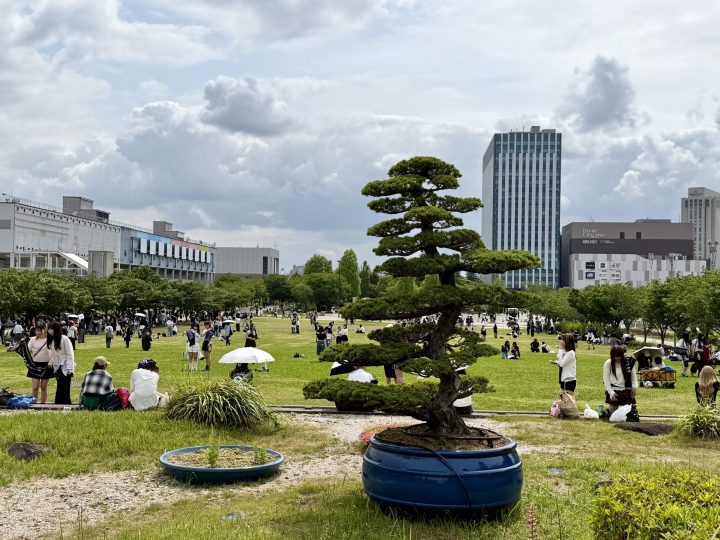Symbol Promenade Park near Toyota Arena in Odaiba Tokyo