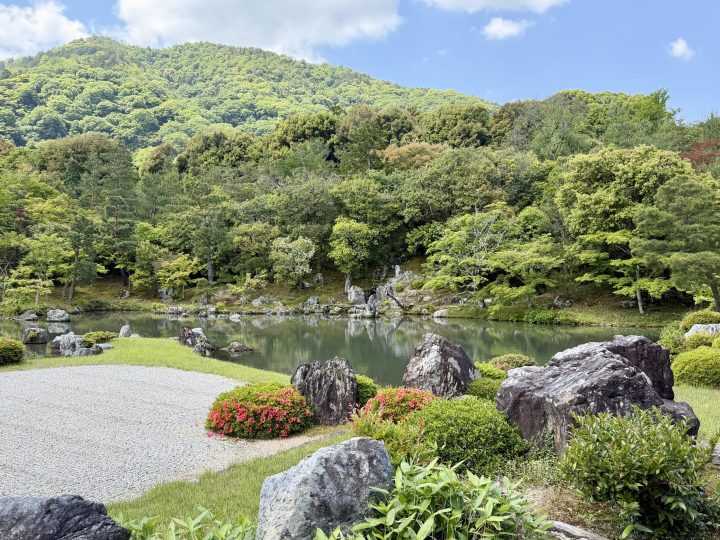 Garden at Tenryu-ji temple in Arashiyama Kyoto