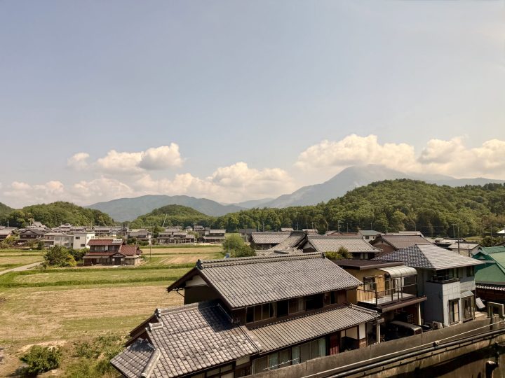 View from the Shinkansen between Kyoto and Nagoya
