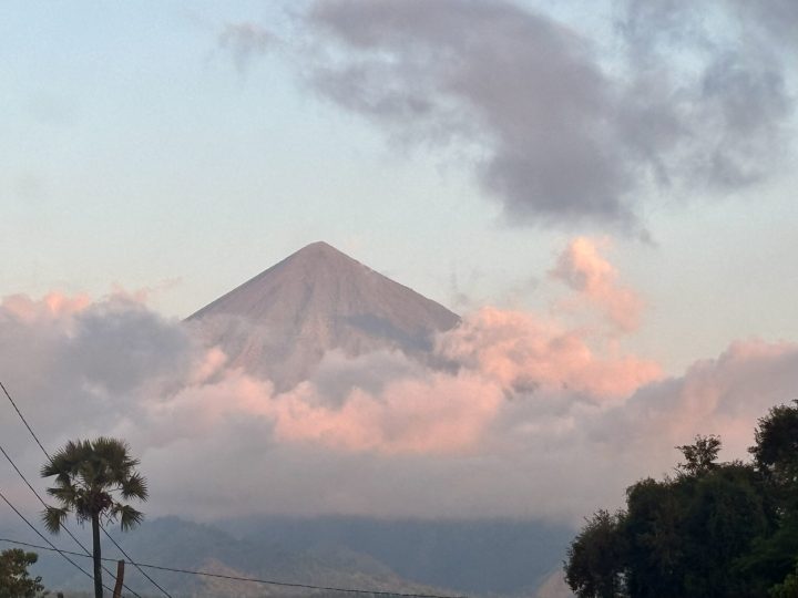 Volcano view during the mountain drive from Ruteng to Bajawa