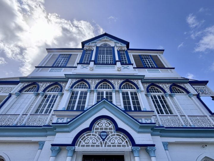 Street with buildings in Georgetown Guyana