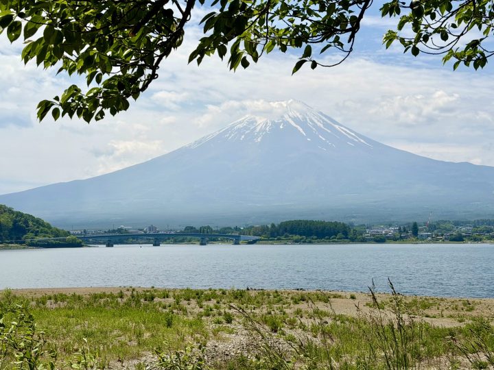 Kawaguchiko Ohashi Bridge across Lake Kawaguchi