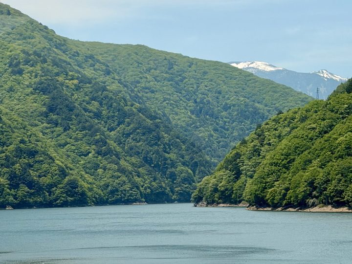 Nagawado Dam in the Japanese Alps