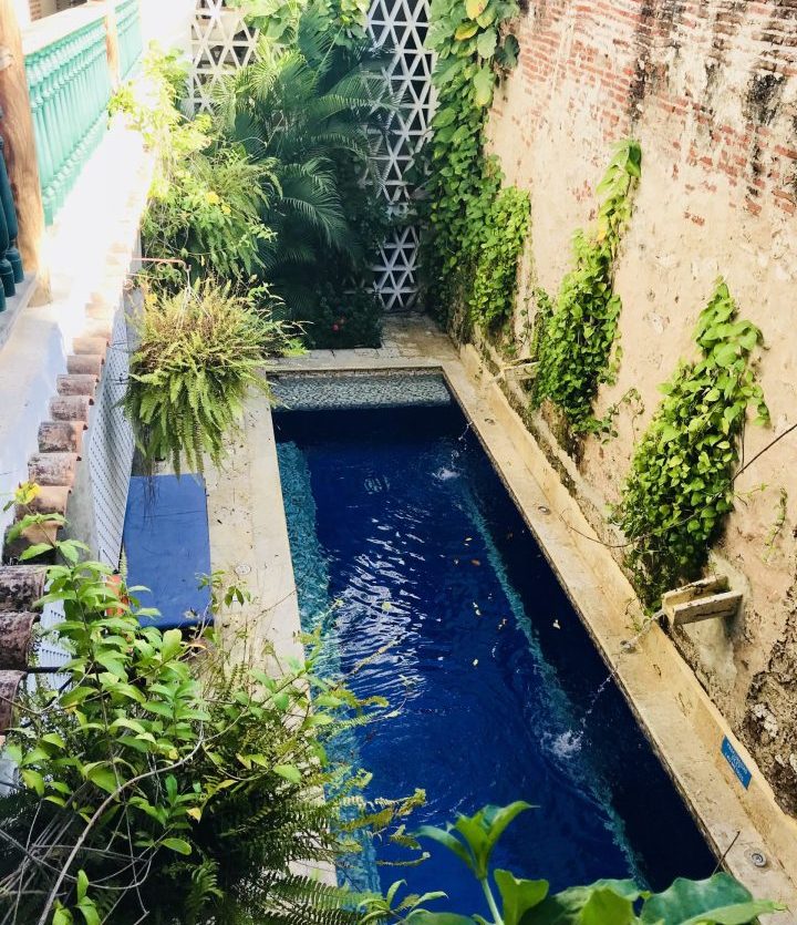 Swimming pool at Casa Pizarro Hotel Boutique in Getsemaní Cartagena