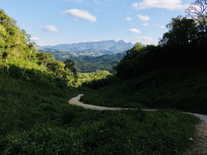 Mountain road near Lanquin on the way to Semuc Champey Guatemala